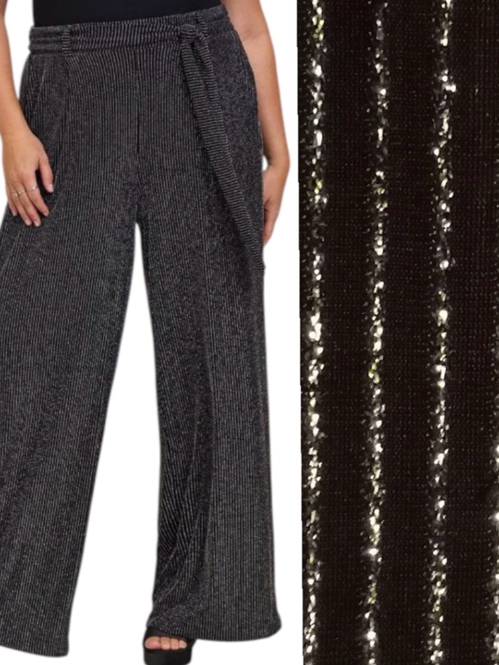 Sparkly striped pants from torrid.